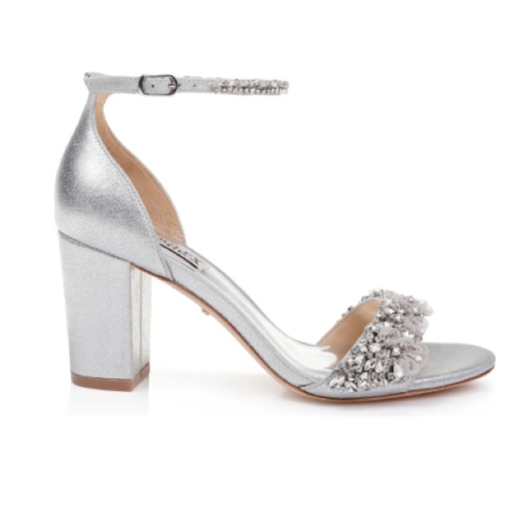 🆕 Badgley Mischka Finesse Embellished Ankle Strap Sandal
